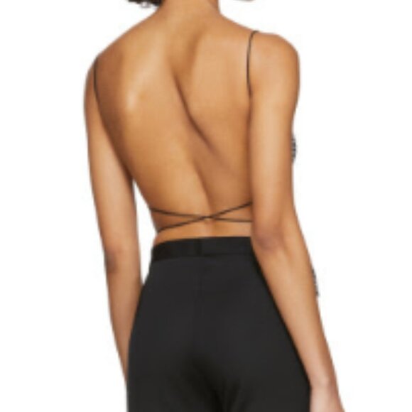 Maryam Nassir Zadeh Purple Square Neckline Backless + Sleeveless Top - Picture 4 of 7